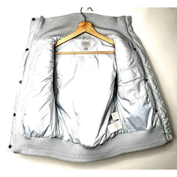 Tommy Hilfiger Womens Vest Down Filled Y2K Vintage Full Zip Gilet Blue X-Small - Picture 7 of 16